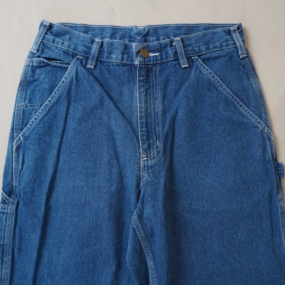 Carhartt B13-DST Carpenter Jeans 31x32 Mens Blue Loose Fit Denim Work Pants - Picture 4 of 7